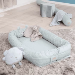 Roba Baby Nest Style Frosty Green Sterren -NL Beddengoed Verkoopwinkel roba baby nest style frosty green sterren a315553 1