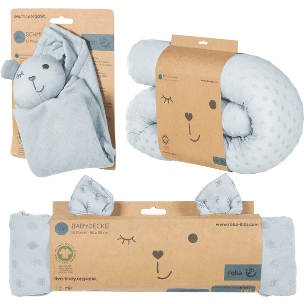 Roba Geschenkset Baby Knuffel En Speel Lil Planet Turkoois 4 Roba Geschenkset Baby Knuffel En Speel Lil Planet Turkoois - Afbeelding 2