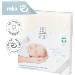 Roba Hoeslaken Jersey Safe Asleep® Canadian White 40x90 Cm/ 45x90 Cm -NL Beddengoed Verkoopwinkel roba hoeslaken jersey safe asleep canadian white 40x90 cm 45x90 cm a290617 4