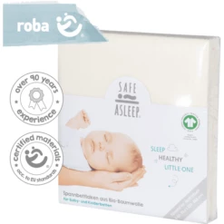 Roba Hoeslaken Jersey Safe Asleep® Canadian White 70x140 Cm/ 60x120 Cm -NL Beddengoed Verkoopwinkel roba hoeslaken jersey safe asleep canadian white 70x140 cm 60x120 cm a273190 3