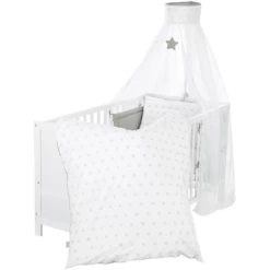 Roba Kinderbedovertrekset 4-delig Sterren & Stippen 100 X 135 Cm