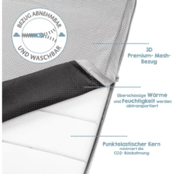 Roba Wieg Matras Veilig Slapen AIR BALANCE Premiummesh 40x90 -NL Beddengoed Verkoopwinkel roba wieg matras veilig slapen air balance premiummesh 40x90 a304738 4