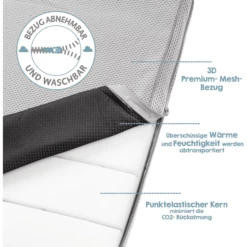 Roba Wieg Matras Veilig Slapen AIR BALANCE Premiummesh 45x85 -NL Beddengoed Verkoopwinkel roba wieg matras veilig slapen air balance premiummesh 45x85 a304742 3