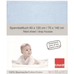 Schardt Jersey Hoeslaken 2-pack, Lichtblauw 70 X 140 Cm -NL Beddengoed Verkoopwinkel schardt jersey hoeslaken 2 pack lichtblauw 70 x 140 cm a214908 2