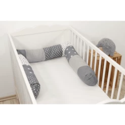 Ullenboom Baby Bedje Slang Grijze Sterren 200 Cm -NL Beddengoed Verkoopwinkel ullenboom baby bedje slang grijze sterren 200 cm a267381 3