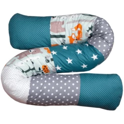 Ullenboom Baby-bedslang Bosdieren Petrol 160 Cm -NL Beddengoed Verkoopwinkel ullenboom baby bedslang bosdieren petrol 160 cm a267368 2