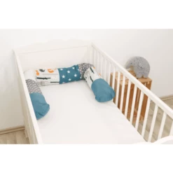 Ullenboom Baby-bedslang Bosdieren Petrol 160 Cm -NL Beddengoed Verkoopwinkel ullenboom baby bedslang bosdieren petrol 160 cm a267368 3