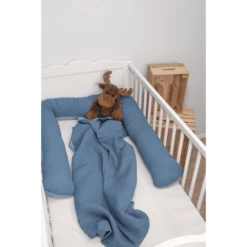Ullenboom Babybed Slang Blauw 200 Cm -NL Beddengoed Verkoopwinkel ullenboom babybed slang blauw 200 cm a333685 4