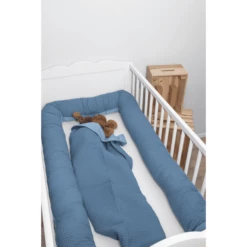 Ullenboom Babybed Slang Blauw 300 Cm -NL Beddengoed Verkoopwinkel ullenboom babybed slang blauw 300 cm a333690 4