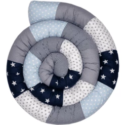 Ullenboom Babybed Slang Blauw Lichtblauw Grijs 400 Cm