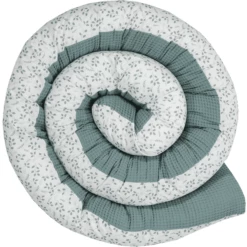 ULLENBOOM Babybed Slang Wafel Floral Groen 300cm