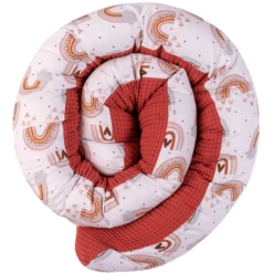Ullenboom Babybed Snake Wafel Piqué Rust Regenboog 200 Cm