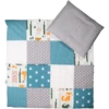 Ullenboom Babybeddenset Voor Bosdieren Petrol 80 X 80 Cm + 35 X 40 Cm + 35 X 40 Cm