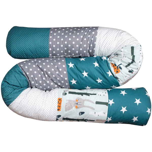 Ullenboom Babybedje Slang Slang Bosdieren Petrol 200 Cm 5 Ullenboom Babybedje Slang Slang Bosdieren Petrol 200 Cm - Afbeelding 3