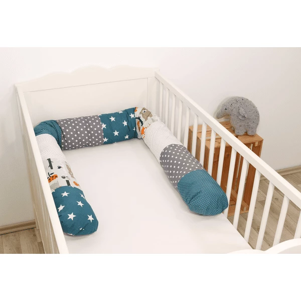 Ullenboom Babybedje Slang Slang Bosdieren Petrol 200 Cm 6 Ullenboom Babybedje Slang Slang Bosdieren Petrol 200 Cm - Afbeelding 4