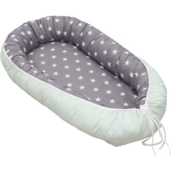 Ullenboom Babynest & Cocoon Mint Grijs 55 X 95 Cm