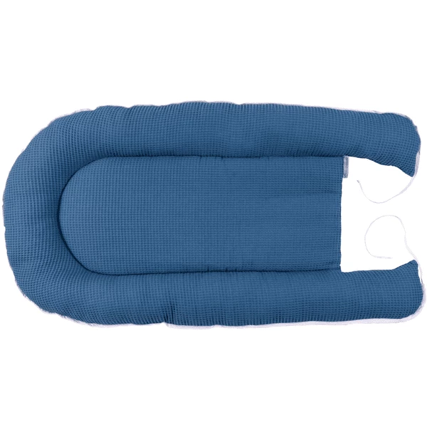 Ullenboom Knuffel Nest Wafel Piqué Blauwe Walvissen 55 X 95 Cm 6 Ullenboom Knuffel Nest Wafel Piqué Blauwe Walvissen 55 X 95 Cm - Afbeelding 4