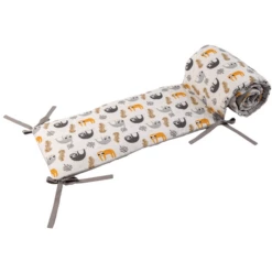 Ullenboom Nest Voor Babybed Grijs Luiaard 210 X 30 Cm -NL Beddengoed Verkoopwinkel ullenboom nest voor babybed grijs luiaard 210 x 30 cm a363018 2