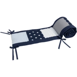 Ullenboom Patchwork-Nestje Voor Babybed 140x70 Cm Blauw Lichtblauw Grijs (210 Cm Hoofddeel) -NL Beddengoed Verkoopwinkel ullenboom patchwork nestje voor babybed 140x70 cm blauw lichtblauw grijs 210 cm hoofddeel a268294 4