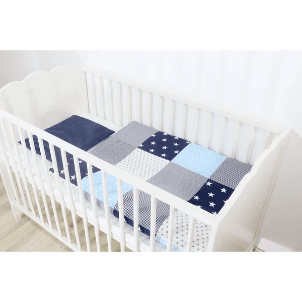 Ullenboom Set Babylakenset Blauw Lichtblauw Grijs 80 X 80 Cm + 35 X 40 Cm + 35 X 40 Cm 6 Ullenboom Set Babylakenset Blauw Lichtblauw Grijs 80 X 80 Cm + 35 X 40 Cm + 35 X 40 Cm - Afbeelding 4